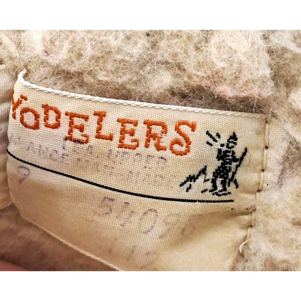 VIntage Yodelers Boots Womens Size 9 Apres Snow Winter Blue Suede Fleece Faux Fu - Picture 13 of 16